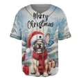 thumbnail image 1 of Merry Christmas French Bulldog Enjoys Woofmas Winter Xmas Holiday All Over Print 3D Baseball Shirt Dog Lover Gifts Softball Sport - 02022, 1 of 6