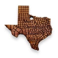 thumbnail image 1 of Merry Christmas From Texas - Cedar Ornament, 1 of 6