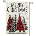 thumbnail image 1 of Merry Christmas Garden Flag 12.5x18 Double Sided Trees Small Burlap Winter Holiday Yard Outdoor Decoration, 1 of 6