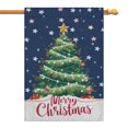 thumbnail image 1 of Merry Christmas Garden Flag Double Sided Welcome Flag Tree Santa Claus Yard Flag for Garden Lawn Farmhouse Thanksgiving Christmas Autumn Decorative Yard Flags Size, 1 of 6