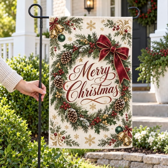 Merry Christmas Garden Flag