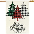 thumbnail image 1 of Merry Christmas Garden Flags 12x18 Double Sided Christmas Tree Yard Flag Burlap Farmhouse Welcome Decorative Flags for Outside Outdoor Lawn Xmas Decoration, 1 of 6