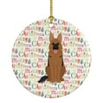 thumbnail image 1 of Merry Christmas German Shepherd Ceramic Ornament 2.8 in x 2.8 in, 1 of 3