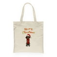 thumbnail image 1 of Merry Christmas German Shorthaired Pointer Enjoys Woofmas Winter Xmas Holiday Canvas Tote Bag GSP Lover Dog Gift Reusable Shopping Grocery Bag - 02022, 1 of 5