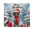thumbnail image 1 of Merry Christmas German Shorthaired Pointer Enjoys Woofmas Winter Xmas Holiday Tapestry GSP Lover Dog Gift Wall Hanging Backdrop Home Decor - 02022, 1 of 5