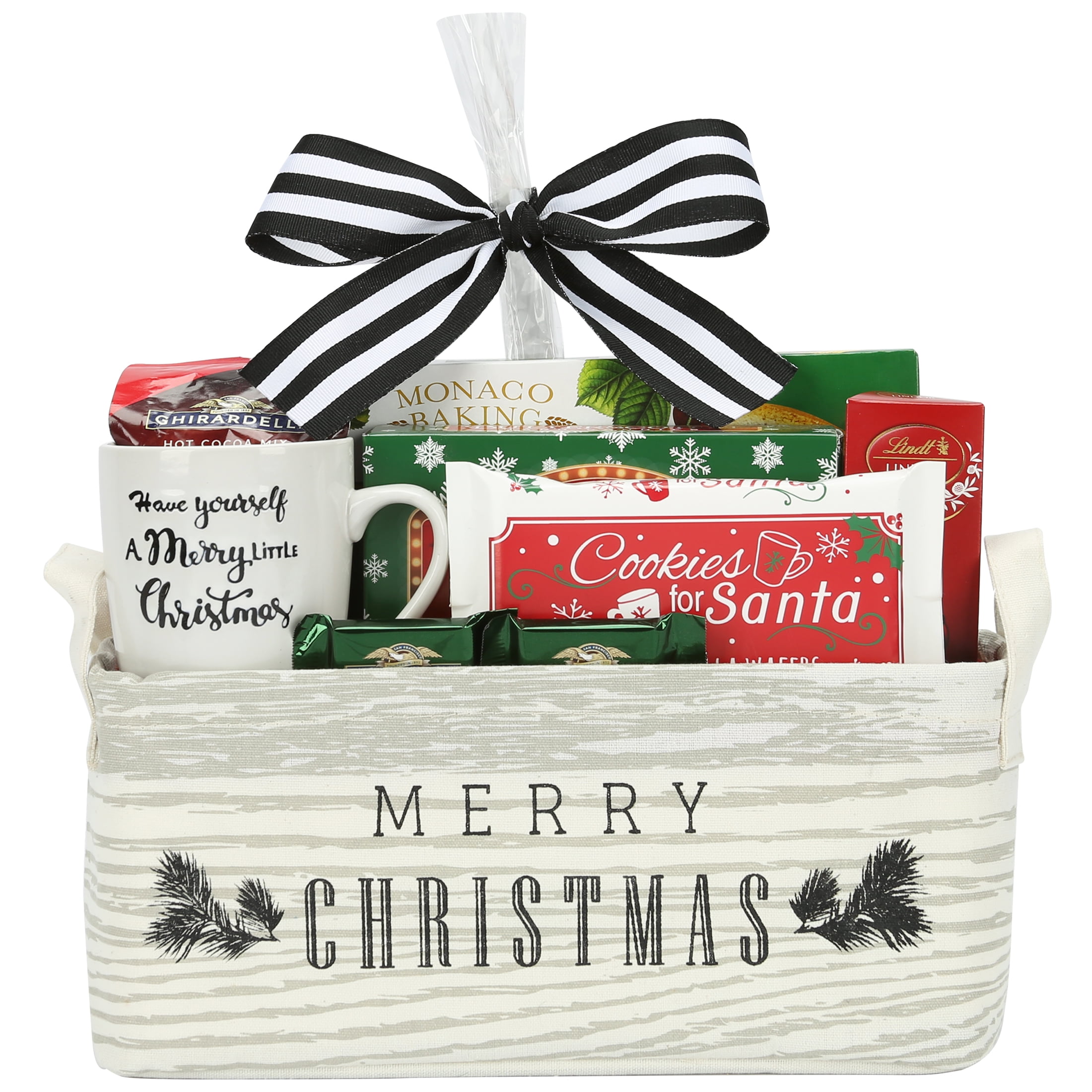 Merry Christmas Gift Basket Tote by Houdini