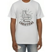 Merry Christmas Gift the King of Casual Cool Men's Vintage T-Shirt with Short Sleeves and Graphic Print White Small