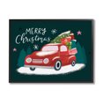 thumbnail image 1 of Merry Christmas Gifts Truckload Holiday Graphic Art Black Framed Art Print Wall Art, 1 of 7