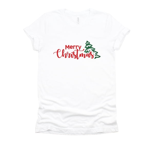 Merry Christmas Glitter Tree - Women's Short Sleeve Tee