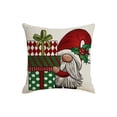 thumbnail image 1 of Merry Christmas/Gnome Decorative Throw Pillow Cover 18X18In,Xmas Tree Holly Jolly Red Porch Patio Home Decor, Winter Holiday Outdoor Sofa Couch Cushion Case(B), 1 of 6