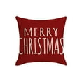 thumbnail image 1 of Merry Christmas/Gnome Decorative Throw Pillow Cover 18X18In,Xmas Tree Holly Jolly Red Porch Patio Home Decor, Winter Holiday Outdoor Sofa Couch Cushion Case(A), 1 of 6