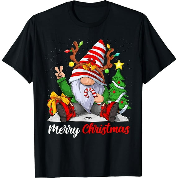 Merry Christmas Gnome Family Christmas Shirts for Women T-Shirt