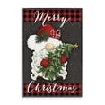 thumbnail image 1 of Stupell Industries Merry Christmas Gnome & Plaid Black Framed Giclee Art, design by Dogwood Portfolio, 24 x 16, 1 of 8