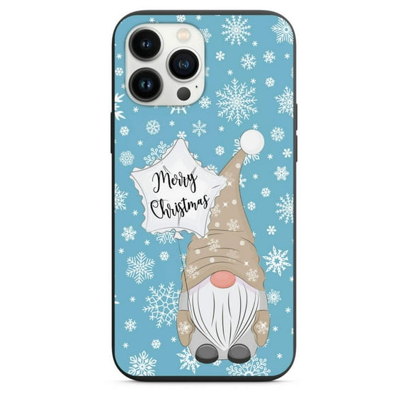 Merry Christmas Gnome With Snowflakes Phone Case for iPhone 7 8 X XS XR SE 11 12 13 14 Pro Max Mini Note s10 s10plus s20 s21 20plus