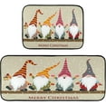 thumbnail image 1 of Merry Christmas Gnomes Kitchen Rugs Winter Xmas Snowflakes Holly Berry Kitchen Mats Runner Laundry Rug Non Slip Kitchen Floor Mats Soft Doormats Carpet Home Decor Set of 2, 1 of 6