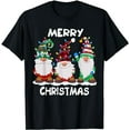 thumbnail image 1 of Merry Christmas Gnomes Xmas Family Men Women T-Shirt, 1 of 5