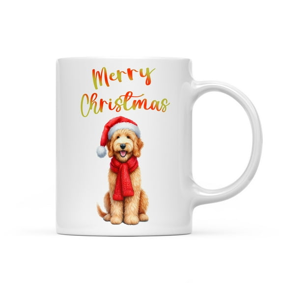 Merry Christmas Goldendoodle Enjoys Woofmas Winter Xmas Holiday Mug Doodle Dog Lover Gifts Idea Coffee Tea Cup - 02022