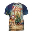 thumbnail image 1 of Merry Christmas Goldendoodle Santa Hat Xmas Tree Winter Holiday All Over Print 3D Shirt Unisex Merch Doodle Dog Lover Gifts Idea - 01013, 1 of 6