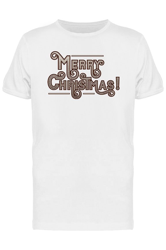 Merry Christmas Graphic T-Shirt Men -Image by Shutterstock, Male Small