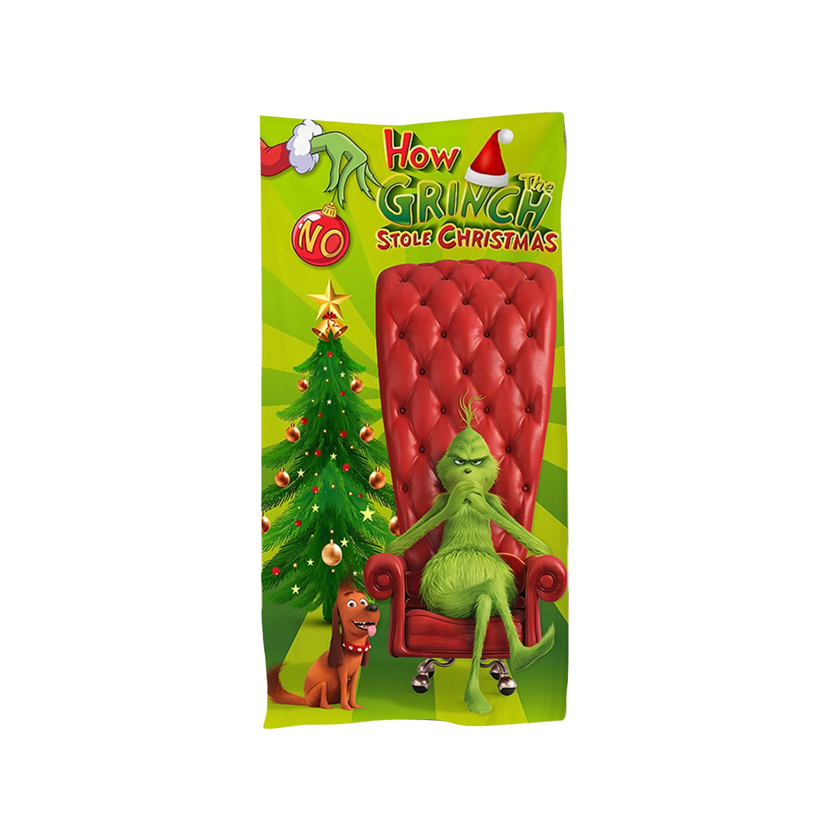 Merry Christmas Grinch Bathroom Towels, Green Hand Towels for Christmas