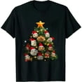 thumbnail image 1 of Merry Christmas Guinea Pig Christmas Ornament Tree Santa T-Shirt, 1 of 5