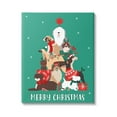 thumbnail image 1 of Merry Christmas Happy Dog Gifts Holiday Graphic Art Gallery Wrapped Canvas Print Wall Art, 1 of 7