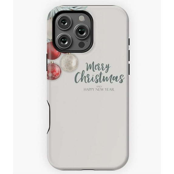 Merry Christmas Happy New Year Gift Phone Case for iPhone 16 15 14 13 12 11 Pro Max