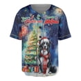 thumbnail image 1 of Merry Christmas and Happy New Year Santa Border Collie Holiday Xmas Winter All Over Print 3D Baseball Shirt Borders Dog Lovers Gifts Idea Softball Sport - 00024, 1 of 6