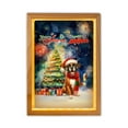 thumbnail image 1 of Merry Christmas and Happy New Year Santa Boxer Holiday Xmas Winter 2025 Acrylic Plaque with Wood Photo Frame Box Boxers Dog Lover Gifts Idea Light Box - 00024, 1 of 5