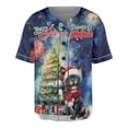 thumbnail image 1 of Merry Christmas and Happy New Year Santa French Bulldog Holiday Xmas Winter All Over Print 3D Baseball Shirt Dog Lover Gifts Softball Sport - 00024, 1 of 6
