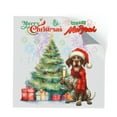 thumbnail image 1 of Merry Christmas and Happy New Year Santa German Shorthaired Pointer Holiday Xmas Winter 2025 Cutout Transfer Sticker GSP Lover Dog Gift Transparent Decal Art Decor - 00024, 1 of 5