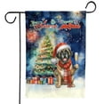 thumbnail image 1 of Merry Christmas and Happy New Year Santa Mastiff Holiday Xmas Winter 2025 Garden Flag 12x18in Double Sided Mastiffs Dog Lover Gifts Idea Outdoor Decor - 00024, 1 of 5