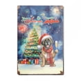 thumbnail image 1 of Merry Christmas and Happy New Year Santa Mastiff Holiday Xmas Winter 2025 Vertical Metal Aluminum Sign Mastiffs Dog Lover Gifts Idea Wall Art Home Decor - 00024, 1 of 5