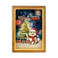 thumbnail image 1 of Merry Christmas and Happy New Year Santa Persian Holiday Xmas Winter 2025 Acrylic Plaque with Wood Photo Frame Box Cat Lover Kitten Owner Gifts Light Box - 00024, 1 of 5