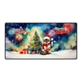 thumbnail image 1 of Merry Christmas and Happy New Year Santa Siamese Holiday Xmas Winter 2025 Desk Mat Full Keyboard Mouse Pad Cat Lover Kitten Owner Gifts Large Mousepad - 00024, 1 of 5