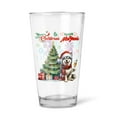 thumbnail image 1 of Merry Christmas and Happy New Year Santa Siberian Husky Holiday Xmas Winter 2025 16oz Pint Beer Glass Mug Husky Dog Lover Gifts Beer Glasses Cup - 00024, 1 of 5