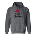 thumbnail image 1 of Merry Christmas Hat Adult Hooded Sweatshirt, 1 of 3