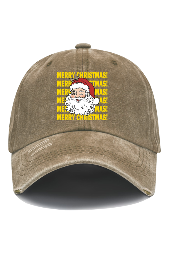 Merry Christmas Hat Christmas Santa Cap, Unisex Baseball Cap