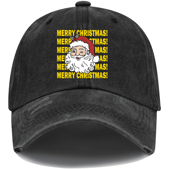 Merry Christmas Hat Christmas Santa Cap, Unisex Baseball Cap