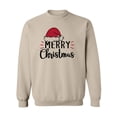 thumbnail image 1 of Merry Christmas Hat Crewneck Sweatshirt, 1 of 3