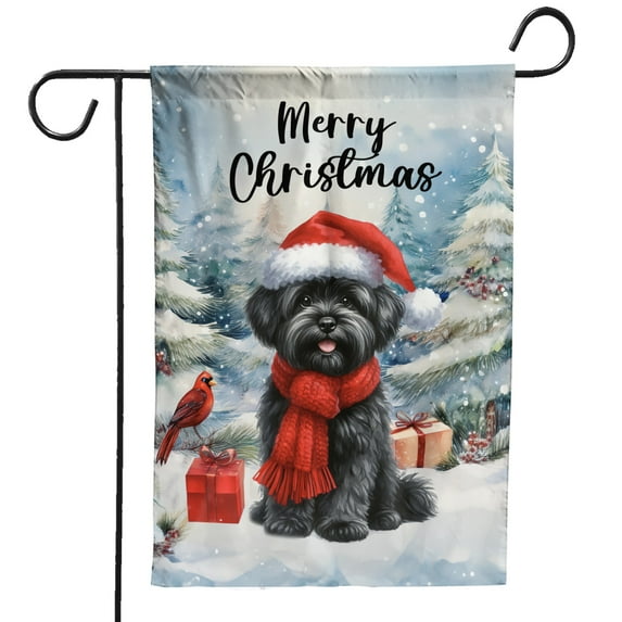 Merry Christmas Havanese Enjoys Woofmas Winter Xmas Holiday Garden Flag 12x18in Double Sided Havanese Dog Lover Gifts Idea Outdoor Decor - 02022