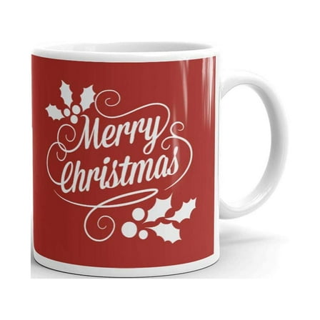 Merry Christmas Holiday Coffee Tea Ceramic Mug Office Work Cup Gift 11oz