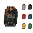 thumbnail image 1 of Merry Christmas Holiday Sweatshirts for Women 2025 Long Sleeve Crewneck Christmas Tree Graphic Sweatshirt Pullover Tops, 1 of 5