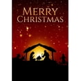 thumbnail image 1 of Merry Christmas Holy Nativity Garden Flag Double Sided Outdoor Yard Decorative Holiday Star of Bethlehem Jesus Birth Wise Men Holy Night Garden Flag, 1 of 5