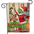 thumbnail image 1 of Merry Christmas Home Decorative Garden Flag Christmas Max Dog, Xmas Gifts House Yard Santa Fireplace Outside Decor, Winter Holiday Farmhouse Outdoor Small Decoration Double Sided 12 x 18, 1 of 6