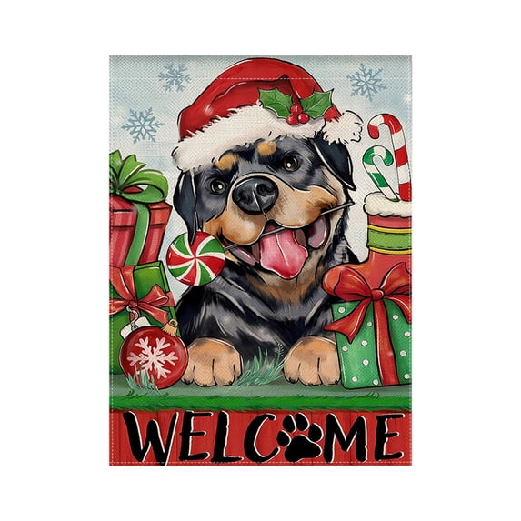 Merry Christmas House Flag,Double Sided Flag Decor, Holiday Banners for Winter Christmas Farm House Yard Decoration