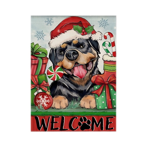 Merry Christmas House Flag,Double Sided Flag Decor, Holiday Banners for Winter Christmas Farm House Yard Decoration