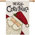 thumbnail image 1 of Merry Christmas House Flag, Double Sided Vertical Christmas Flags Rustic Xmas Winter Farmhouse Lawn Yard Outside Outdoor Decorative Flag Decor 28x40 Inch DF004-28, 1 of 5