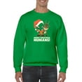 thumbnail image 1 of Merry Christmas Humans! Men Sweatshirt, Male Medium, 1 of 4