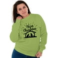thumbnail image 1 of Merry Christmas Jesus Nativity Scene Sweatshirt for Men or Women Brisco Brands L, 1 of 6